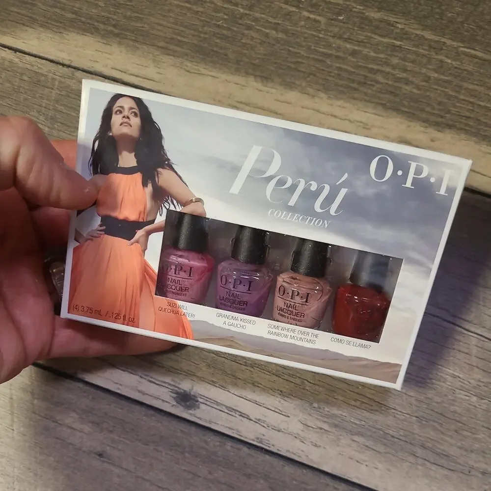 OPI PERU Collection Nail Polish Laquer 4 Piece Mini Set .125oz each